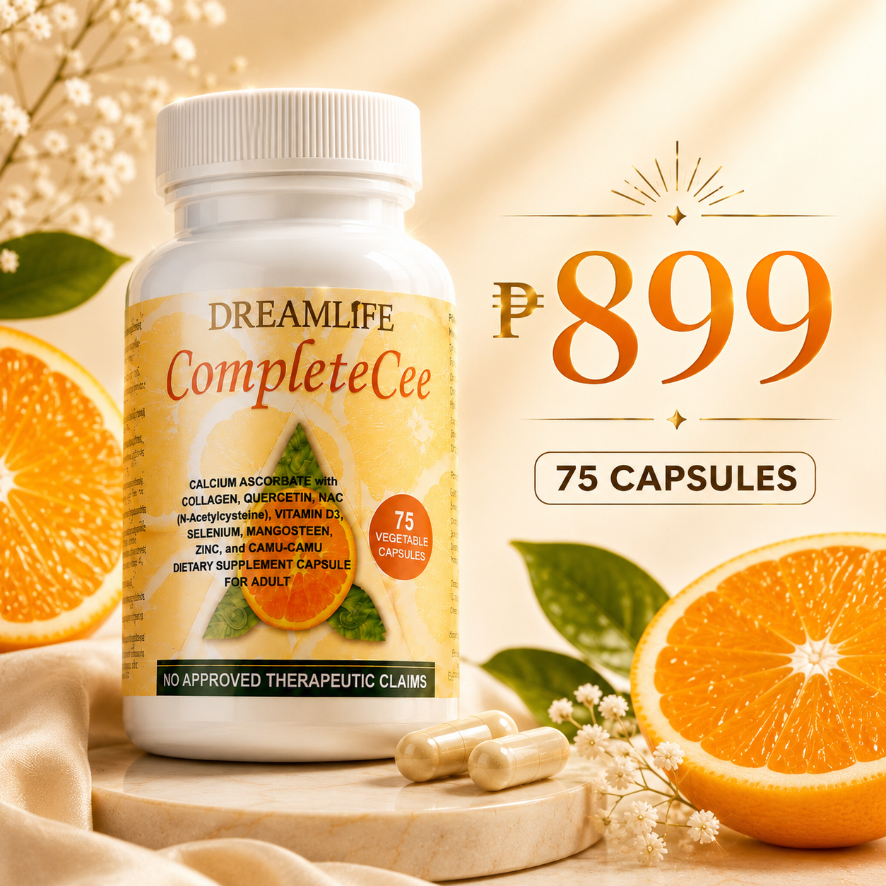 CompleteCee + Collagen 75 capsules
